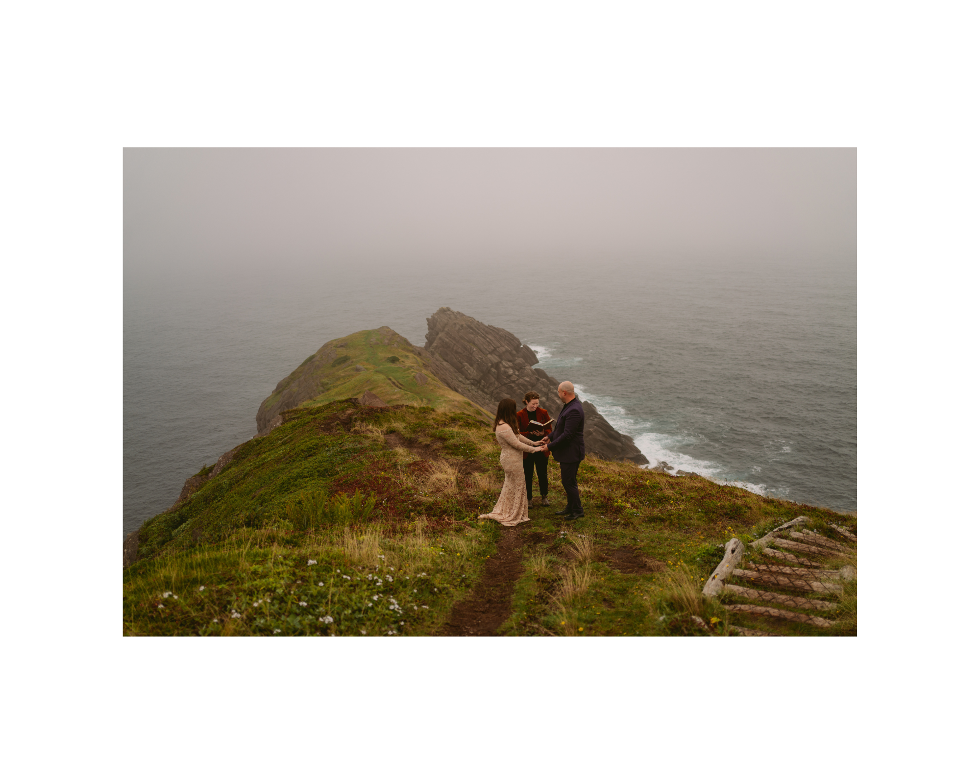 Just outside of St. John's, come with me for a 15 minute walk to this stunning point. Surrounded by the ocean, this is an intimate location for couples who want a simple ceremony in an extraordinary place.